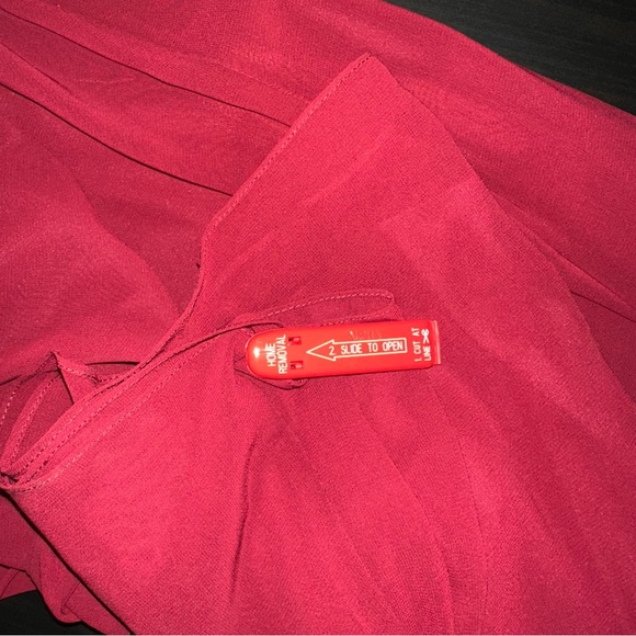 NWT Jenny Packham Womens Jewel Belt Chiffon A Line Gown V Neck Sleeveless - Picture 7 of 8